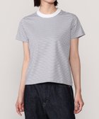 【ビショップ/Bshop】のクルーネック半袖Tシャツ WOMEN 人気、トレンドファッション・服の通販 founy(ファニー) ファッション Fashion レディースファッション Fashion for Women トップス・カットソー Cut & Sew Tops シャツ・ブラウス・オフィスカジュアル Elegant Blouses & Button-Ups ロングTシャツ・Tシャツ Longline T-Shirts & Tees ストレッチ Stretch, Stretchy Fabric フィット Fit, Slim Fit ボーダー Border, Stripe レギュラー Regular, Standard Fit 半袖 Short Sleeve, Half Sleeve thumbnail GREY系1|ID: prp329100004548500 ipo3291000000032741411