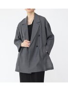 【ラシュッド/LASUD】のダブルテーラードサマージャケット チャコールグレー|ID: prp329100004548518 ipo3291000000032692988