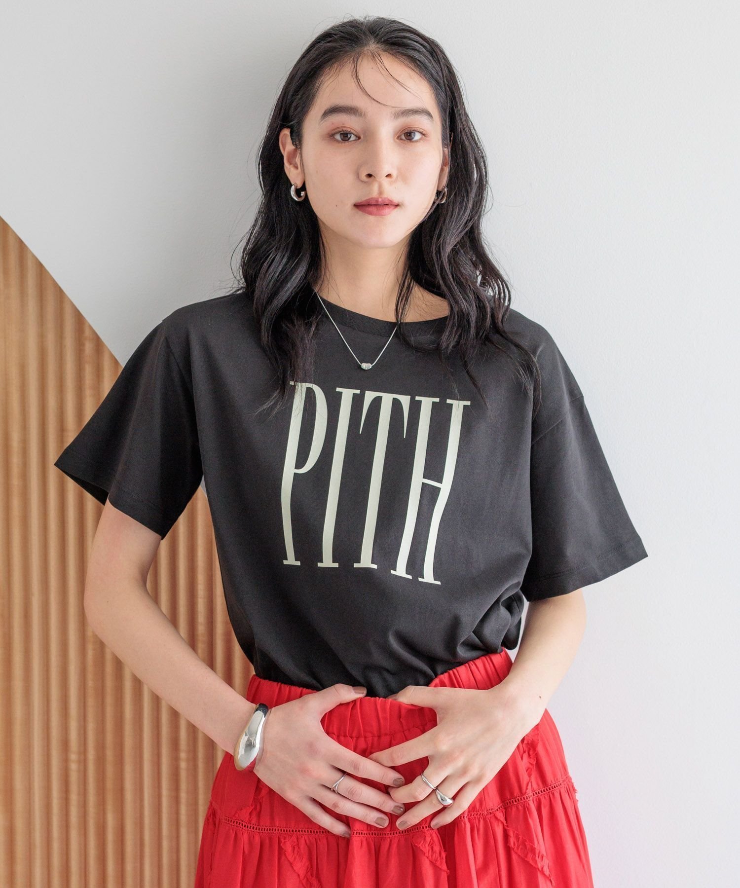 【ローリーズファーム/LOWRYS FARM】のシンプルロゴTEE インテリア・キッズ・メンズ・レディースファッション・服の通販 founy(ファニー) 　ファッション　Fashion　レディースファッション　Fashion for Women　おすすめ　Recommended / Our Picks　インナー　Innerwear　ショート　Short, Short Length　バランス　Balance, Style Balance　ビスチェ　Bustier, Corset Top　ベーシック　Basic, Essential　ボトム　Bottoms, Lower Wear　定番　Standard, Basic Item　ブラック09|ID: prp329100004548555 ipo3291000000033427971