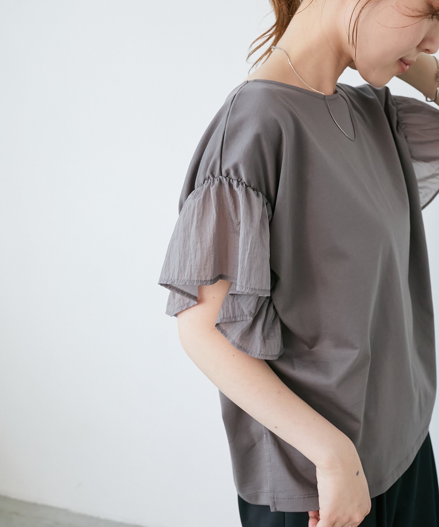 【ルクールブラン/le.coeur blanc】のコットンシルケットコンビカットプルオーバー インテリア・キッズ・メンズ・レディースファッション・服の通販 founy(ファニー) 　ファッション　Fashion　レディースファッション　Fashion for Women　トップス・カットソー　Cut & Sew Tops　カジュアルプルオーバー・ニットトップス　Pullovers & Knit Tops / Casual Pullovers　おすすめ　Recommended / Our Picks　なめらか　Smooth, Silky Texture　ウェーブ　Wavy Pattern　カットソー　Cut and Sewn Top　シアー　Sheer, See-Through　シルケット　Silket, Silky Cotton　シンプル　Simple, Minimal　ストレート　Straight, Straight Cut　タフタ　Taffeta, Structured Fabric　エレガント 上品　Elegant　夏　Summer　モカ|ID: prp329100004548559 ipo3291000000032986668