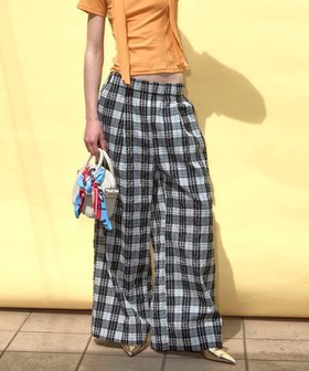 【メゾンスペシャル/MAISON SPECIAL】のMulti Plaid Easy Pants 人気、トレンドファッション・服の通販 founy(ファニー) ファッション Fashion レディースファッション WOMEN パンツ Pants インナー Inner チェック Check ラップ Wrap リラックス Relax ワイド Wide 夏 Summer |ID:prp329100004548561