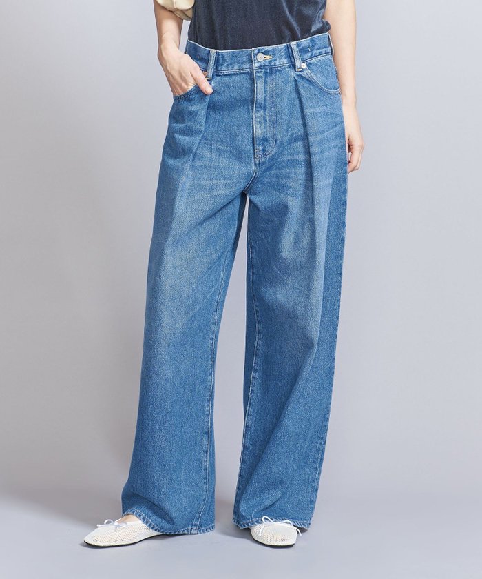 【ビューティ&ユース ユナイテッドアローズ/BEAUTY&YOUTH / UNITED ARROWS】のフロントタック デニムパンツ インテリア・キッズ・メンズ・レディースファッション・服の通販 founy(ファニー) https://founy.com/ ファッション Fashion レディースファッション Fashion for Women パンツ Pants & Trousers デニムパンツ・ジーンズ・美脚デニム Denim Jeans & Pants 春 Spring ショート Short, Short Length デニム Denim, Jeans Material 定番 Standard, Basic Item フェミニン Feminine, Girly フロント Front, Front Design リブニット Rib Knit, Ribbed Knit S/S・春夏 SS, Spring/Summer, Warm Season おすすめ Recommended / Our Picks 夏 Summer |ID: prp329100004548619 ipo3291000000032611823