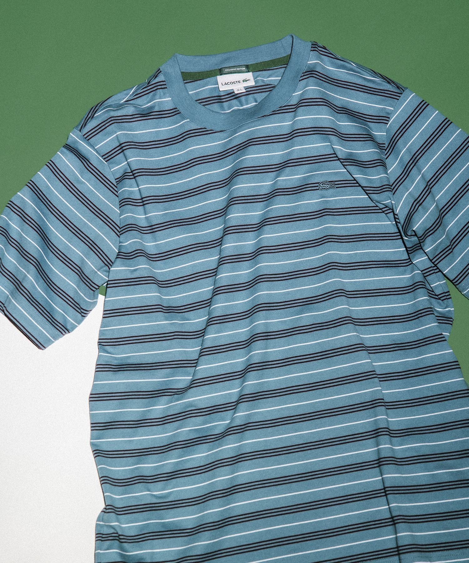 【アダムエロペ /ADAM ET ROPE' / MEN】の【LACOSTE for ADAM ET ROPE 】別注 MULTI BORDER TEE インテリア・キッズ・メンズ・レディースファッション・服の通販 founy(ファニー) 　ファッション　Fashion　メンズファッション　Men's Style Online　別注　Special Order　ブルー系(45)|ID: prp329100004548649 ipo3291000000032627237