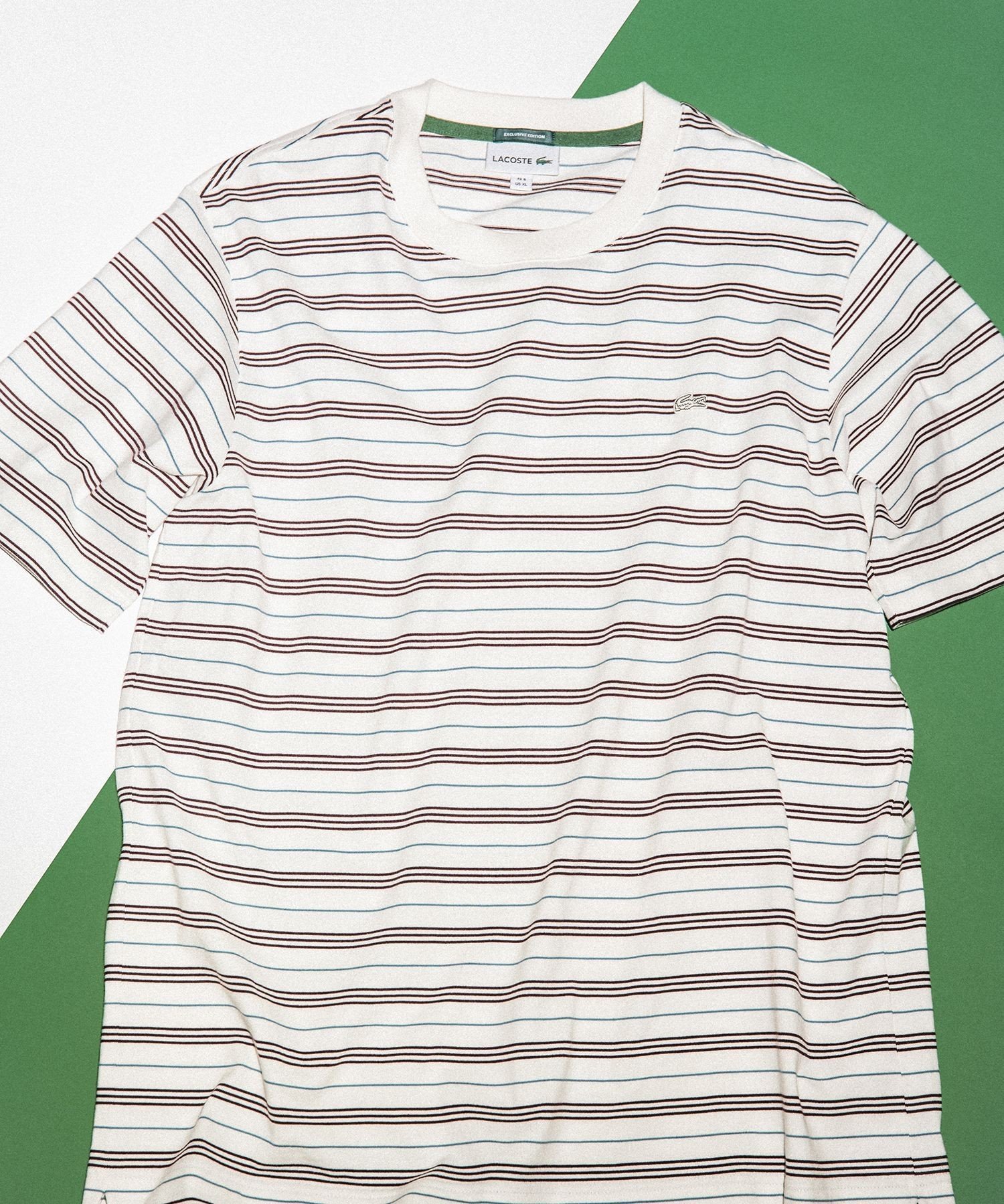 【アダムエロペ /ADAM ET ROPE' / MEN】の【LACOSTE for ADAM ET ROPE 】別注 MULTI BORDER TEE インテリア・キッズ・メンズ・レディースファッション・服の通販 founy(ファニー) 　ファッション　Fashion　メンズファッション　Men's Style Online　別注　Special Order　キナリ系(17)|ID: prp329100004548649 ipo3291000000032627238
