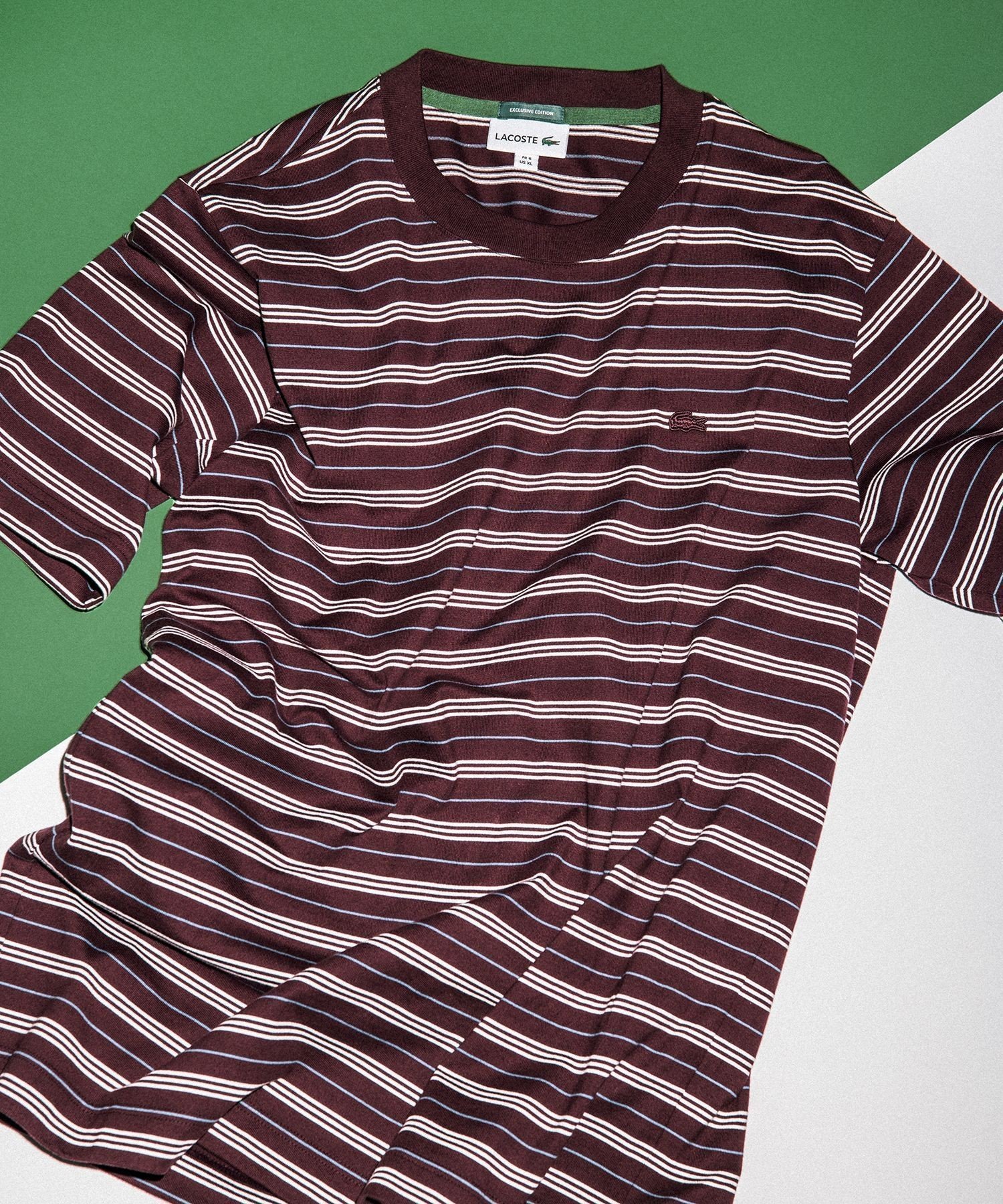 【アダムエロペ /ADAM ET ROPE' / MEN】の【LACOSTE for ADAM ET ROPE 】別注 MULTI BORDER TEE インテリア・キッズ・メンズ・レディースファッション・服の通販 founy(ファニー) 　ファッション　Fashion　メンズファッション　Men's Style Online　別注　Special Order　ワイン系(67)|ID: prp329100004548649 ipo3291000000032627239