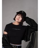 【カルバンクライン/Calvin Klein】の【公式ショップ】 カルバンクライン ベイビーTシャツ Calvin Klein Jeans 47AB817 人気、トレンドファッション・服の通販 founy(ファニー) ファッション Fashion レディースファッション WOMEN トップス・カットソー Tops/Tshirt シャツ/ブラウス Shirts/Blouses ロング / Tシャツ T-Shirts thumbnail Black|ID: prp329100004548687 ipo3291000000032359668