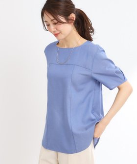 【リフレクト/Reflect】の【夏SALE/マシンウォッシュ可】デニム調プルオーバーブラウス 人気、トレンドファッション・服の通販 founy(ファニー) ファッション Fashion レディースファッション Fashion for Women トップス・カットソー Cut & Sew Tops シャツ・ブラウス・オフィスカジュアル Elegant Blouses & Button-Ups カジュアルプルオーバー・ニットトップス Pullovers & Knit Tops / Casual Pullovers キュプラ Cupro, Eco Fabric デニム Denim, Jeans Material 夏 Summer |ID:prp329100004548693