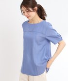 【リフレクト/Reflect】の【夏SALE/マシンウォッシュ可】デニム調プルオーバーブラウス 人気、トレンドファッション・服の通販 founy(ファニー) ファッション Fashion レディースファッション Fashion for Women トップス・カットソー Cut & Sew Tops シャツ・ブラウス・オフィスカジュアル Elegant Blouses & Button-Ups カジュアルプルオーバー・ニットトップス Pullovers & Knit Tops / Casual Pullovers キュプラ Cupro, Eco Fabric デニム Denim, Jeans Material 夏 Summer thumbnail ブルー|ID: prp329100004548693 ipo3291000000033448759
