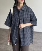【シーピーシーエム/CPCM】の半袖チェックフィッシングシャツ 人気、トレンドファッション・服の通販 founy(ファニー) ファッション Fashion レディースファッション Ladies' Fashion Online トップス・カットソー Tops/Tshirt シャツ/ブラウス Shirts/Blouses アウトドア Outdoor 半袖 Short Sleeve thumbnail ネイビー|ID: prp329100004548696 ipo3291000000032647137