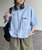 【シーピーシーエム/CPCM】の半袖チェックフィッシングシャツ 人気、トレンドファッション・服の通販 founy(ファニー) ファッション Fashion レディースファッション Ladies' Fashion Online トップス・カットソー Tops/Tshirt シャツ/ブラウス Shirts/Blouses アウトドア Outdoor 半袖 Short Sleeve thumbnail ブルー|ID: prp329100004548696 ipo3291000000032647144