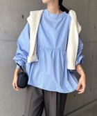 【アンドミー/andme】の2way ボリューム 長袖 ペプラム シャツ ブラウス 人気、トレンドファッション・服の通販 founy(ファニー) ファッション Fashion レディースファッション Fashion for Women トップス・カットソー Cut & Sew Tops シャツ・ブラウス・オフィスカジュアル Elegant Blouses & Button-Ups シャーリング Shirring, Ruched 長袖 Long Sleeve, Full Sleeve ブロード Broadcloth, Fine Cotton ベスト Vest, Waistcoat ペプラム Peplum, Flared Hem おすすめ Recommended / Our Picks thumbnail サックスブルー|ID: prp329100004548734 ipo3291000000034286268