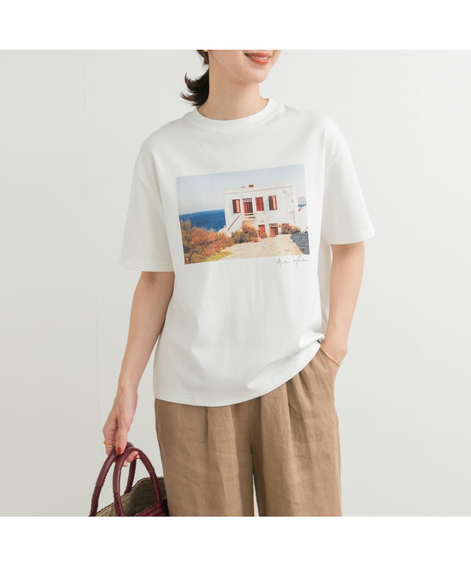【アーバンリサーチ ドアーズ/URBAN RESEARCH DOORS】のフォトプリント半袖Tシャツ インテリア・キッズ・メンズ・レディースファッション・服の通販 founy(ファニー) 　ファッション　Fashion　レディースファッション　Ladies' Fashion Online　トップス・カットソー　Tops/Tshirt　シャツ/ブラウス　Shirts/Blouses　ロング / Tシャツ　T-Shirts　2025年　2025　2025春夏・S/S　Ss,Spring/Summer,2025　おすすめ　Recommend　インナー　Inner　シルケット　Mercerization　ジャケット　Jacket　プリント　Print　半袖　Short Sleeve　夏　Summer　S/S・春夏　Ss・Spring/Summer　COLOR|ID: prp329100004548765 ipo3291000000032605952