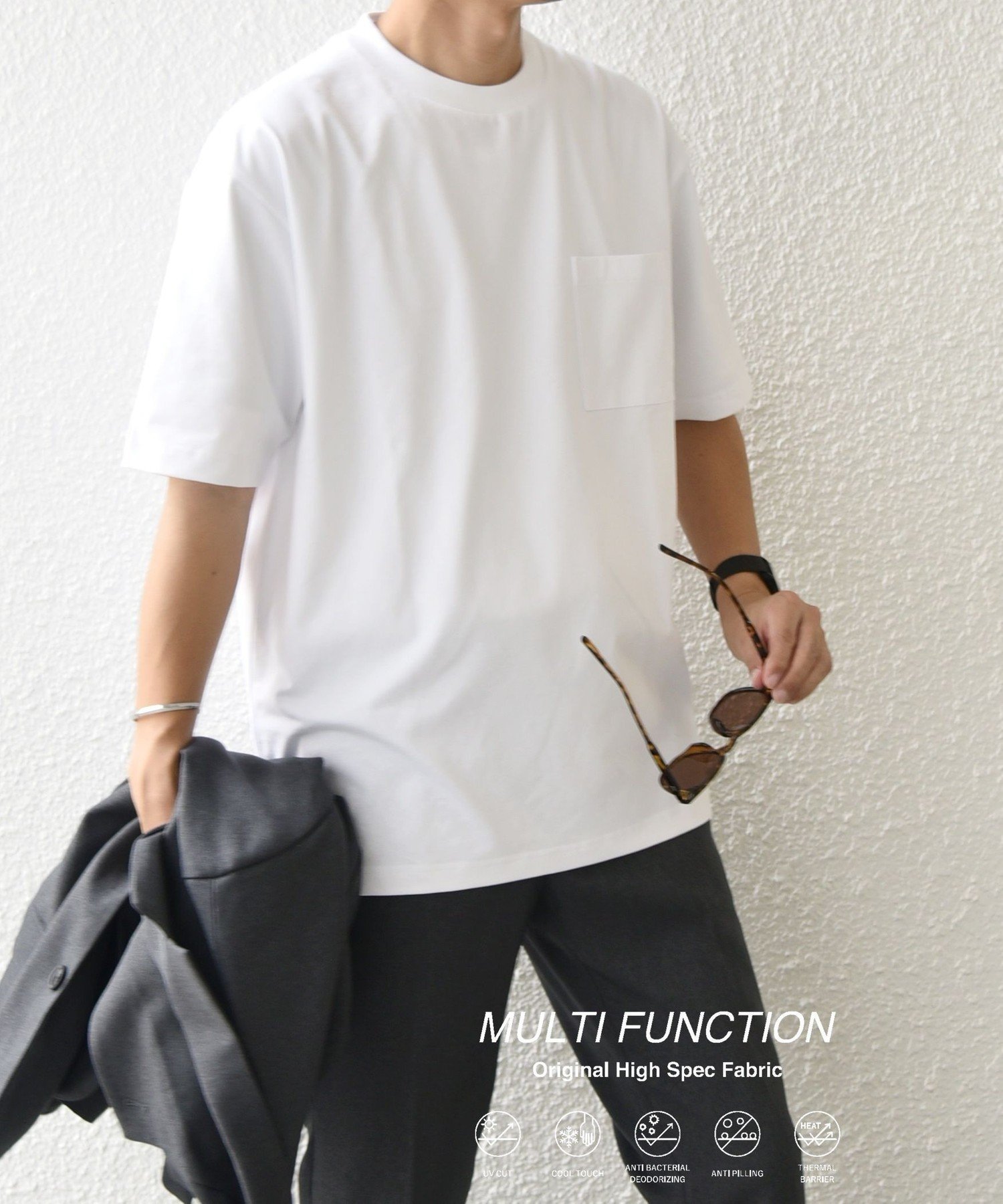 【シップス/SHIPS / MEN】のSHIPS any 接触冷感/遮熱/UVカット機能等 サマーファンクション ポケット Tシャツ 25SS 人気、トレンドファッション・服の通販 founy(ファニー) 　ファッション　Fashion　メンズファッション　Fashion for Men　2025年　2025　2025春夏・S/S　Spring/Summer 2025 SS25　おすすめ　Recommended / Our Picks　サマー　Summer, Summer Style　フィット　Fit, Slim Fit　ベーシック　Basic, Essential　ポケット　Pocket, Pocket Detail　リラックス　Relax, Relaxed Fit　夏　Summer　抗菌　Antibacterial, Bacteria-Resistant　 other-1|ID: prp329100004548797 ipo3291000000033644723