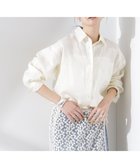 【ナノ ユニバース/nano universe】のヨーロピアンフラックス シアーシャツ(セットアップ可) オフホワイト1|ID:prp329100004548839