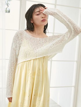【スナイデル/SNIDEL】のシアースラブニットトップス 人気、トレンドファッション・服の通販 founy(ファニー) ファッション Fashion レディースファッション Fashion for Women トップス・カットソー Cut & Sew Tops ニット Knit Tops & Sweaters アクリル Acrylic Material イエロー Yellow ウェーブ Wavy Pattern エアリー Airy Texture キャミソール Camisole, Spaghetti Strap Top ストレート Straight, Straight Cut トレンド Trend, Trending Now パステル Pastel, Soft Color ルーズ Loose, Oversized エレガント 上品 Elegant 夏 Summer 春 Spring S/S・春夏 SS, Spring/Summer, Warm Season |ID:prp329100004548873