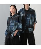【ハレ/HARE / MEN】のマルチマテリアルパターンシャツSS ブルー系その他85|ID: prp329100004548881 ipo3291000000032664147