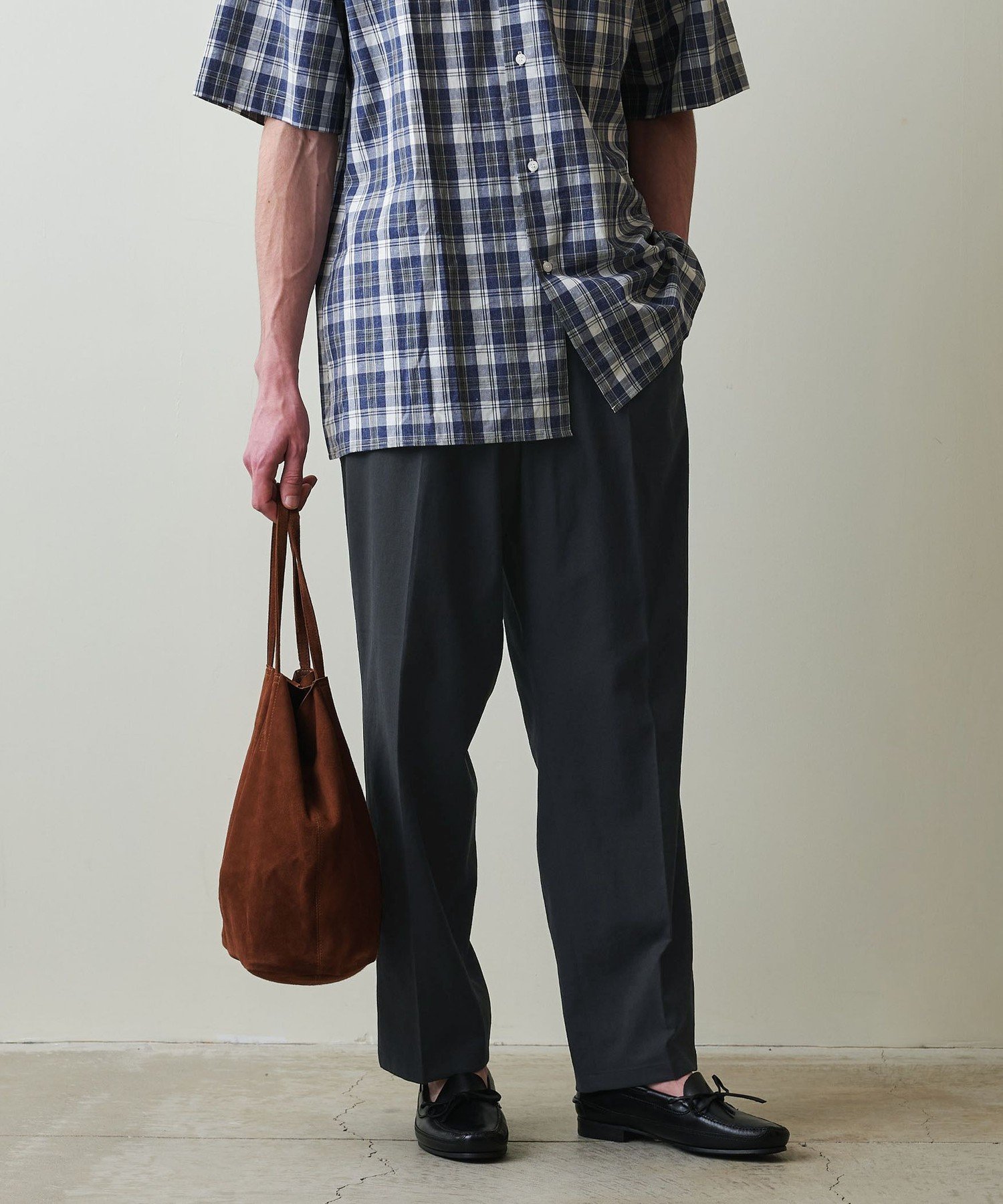 【ビューティ&ユース ユナイテッドアローズ/BEAUTY&YOUTH / UNITED ARROWS / MEN】のSteven Alan TCL オックス アウト ワンプリーツ スラックス インテリア・キッズ・メンズ・レディースファッション・服の通販 founy(ファニー) 　ファッション　Fashion　メンズファッション　Fashion for Men　おすすめ　Recommended / Our Picks　オックス　Oxford Fabric　スマート　Smart, Elegant　スラックス　Slacks, Dress Pants　テーパード　Tapered, Tapered Pants　プリーツ　Pleats, Pleated　夏　Summer　春　Spring　S/S・春夏　SS, Spring/Summer, Warm Season　BLACK|ID: prp329100004548887 ipo3291000000032710803