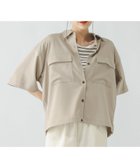 【グローバルワーク/GLOBAL WORK】のお手入れラクラクセットアップ/シャツ半袖/321359 ライトベージュ51|ID: prp329100004548894 ipo3291000000032609582