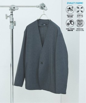 【ジャーナルスタンダード/JOURNAL STANDARD / MEN】の吸水速乾 / 通気性 EVALET ストレッチ ノーカラージャケット / セットアップ対応 人気、トレンドファッション・服の通販 founy(ファニー) ファッション Fashion メンズファッション MEN セットアップ Setup/Men ウォッシャブル Washable カットソー Cut And Sew カーディガン Cardigan 吸水 Water Absorption 軽量 Lightweight ジャケット Jacket ストレッチ Stretch スマート Smart セットアップ Set Up デニム Denim 定番 Standard フロント Front メランジ Melange おすすめ Recommend 夏 Summer |ID:prp329100004548919