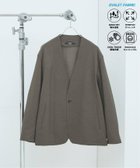 【ジャーナルスタンダード/JOURNAL STANDARD / MEN】の吸水速乾 / 通気性 EVALET ストレッチ ノーカラージャケット / セットアップ対応 人気、トレンドファッション・服の通販 founy(ファニー) ファッション Fashion メンズファッション MEN セットアップ Setup/Men ウォッシャブル Washable カットソー Cut And Sew カーディガン Cardigan 吸水 Water Absorption 軽量 Lightweight ジャケット Jacket ストレッチ Stretch スマート Smart セットアップ Set Up デニム Denim 定番 Standard フロント Front メランジ Melange おすすめ Recommend 夏 Summer thumbnail ブラウン A|ID: prp329100004548919 ipo3291000000032148654