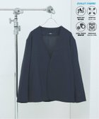 【ジャーナルスタンダード/JOURNAL STANDARD / MEN】の吸水速乾 / 通気性 EVALET ストレッチ ノーカラージャケット / セットアップ対応 人気、トレンドファッション・服の通販 founy(ファニー) ファッション Fashion メンズファッション MEN セットアップ Setup/Men ウォッシャブル Washable カットソー Cut And Sew カーディガン Cardigan 吸水 Water Absorption 軽量 Lightweight ジャケット Jacket ストレッチ Stretch スマート Smart セットアップ Set Up デニム Denim 定番 Standard フロント Front メランジ Melange おすすめ Recommend 夏 Summer thumbnail ネイビー|ID: prp329100004548919 ipo3291000000032148656