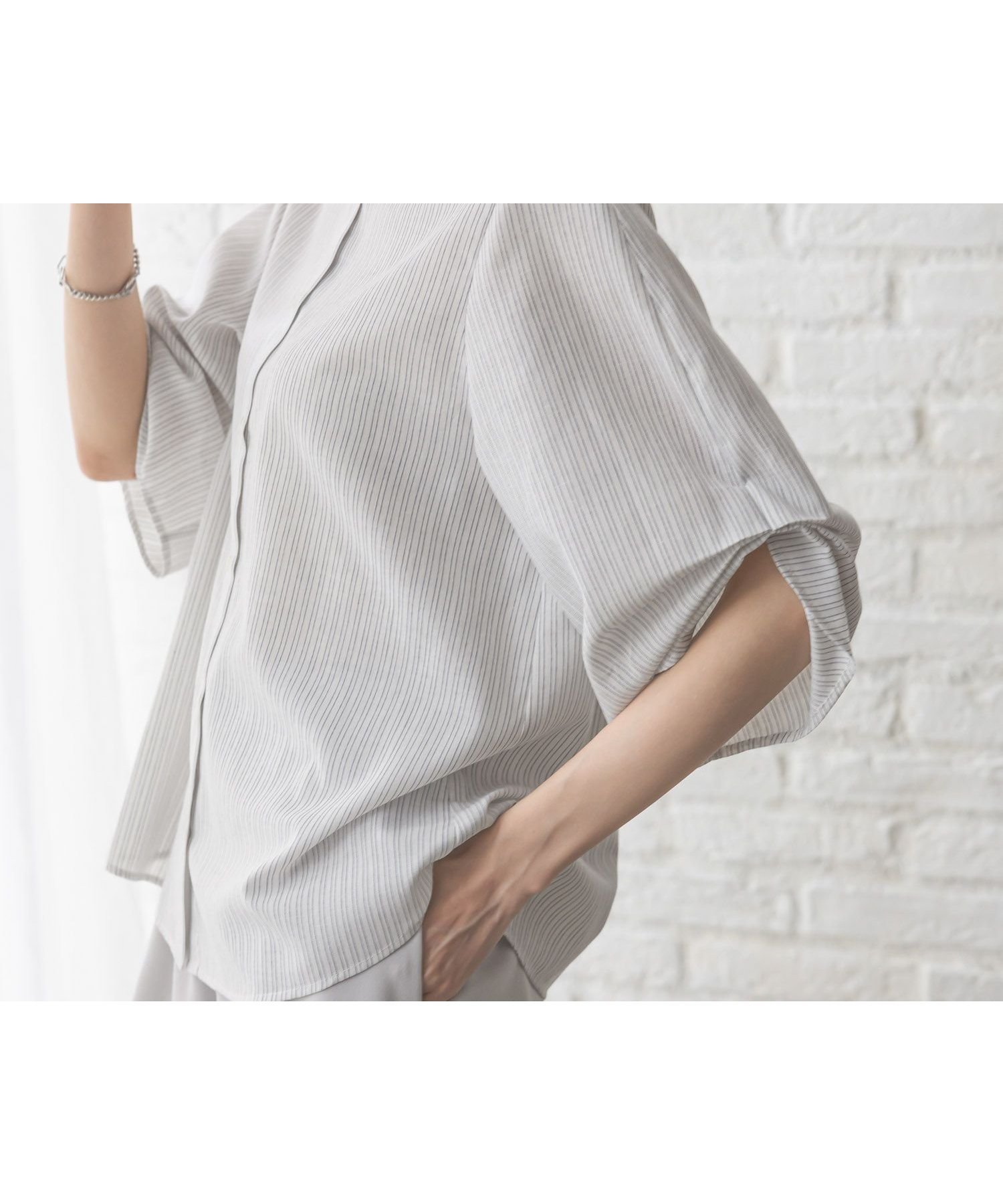 【グローバルワーク/GLOBAL WORK】のイージーケアリネン袖タック/288653 人気、トレンドファッション・服の通販 founy(ファニー) 　ファッション　Fashion　レディースファッション　Fashion for Women　トップス・カットソー　Cut & Sew Tops　デニム　Denim, Jeans Material　リネン　Linen, Linen Fabric　夏　Summer　春　Spring　S/S・春夏　SS, Spring/Summer, Warm Season　 other-1|ID: prp329100004548930 ipo3291000000032610142