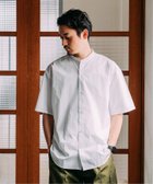 【エディフィス/EDIFICE / MEN】のTHOMAS MASON (トーマスメイソン) オーバーサイズ 半袖バンドカラーシャツ 人気、トレンドファッション・服の通販 founy(ファニー) ファッション Fashion メンズファッション MEN イタリア Italy バランス Balance ビッグ Big フィット Fit リラックス Relax 半袖 Short Sleeve thumbnail ホワイト|ID: prp329100004548934 ipo3291000000032148745