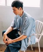 【エディフィス/EDIFICE / MEN】のTHOMAS MASON (トーマスメイソン) オーバーサイズ 半袖バンドカラーシャツ 人気、トレンドファッション・服の通販 founy(ファニー) ファッション Fashion メンズファッション MEN イタリア Italy バランス Balance ビッグ Big フィット Fit リラックス Relax 半袖 Short Sleeve thumbnail ブルー|ID: prp329100004548934 ipo3291000000032148746