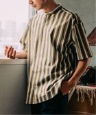 【エディフィス/EDIFICE / MEN】のTHOMAS MASON (トーマスメイソン) オーバーサイズ 半袖バンドカラーシャツ 人気、トレンドファッション・服の通販 founy(ファニー) ファッション Fashion メンズファッション MEN イタリア Italy バランス Balance ビッグ Big フィット Fit リラックス Relax 半袖 Short Sleeve thumbnail マスタード|ID: prp329100004548934 ipo3291000000032148747