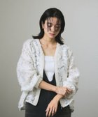 【サロン アダム エ ロペ/SALON adam et rope'】のセットアップ対応 エルブカットジャガードシアーシャツブルゾン ホワイト(10)|ID: prp329100004548973 ipo3291000000032628849