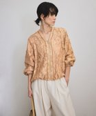 【サロン アダム エ ロペ/SALON adam et rope'】のセットアップ対応 エルブカットジャガードシアーシャツブルゾン ブラウン(22)|ID: prp329100004548973 ipo3291000000032628851