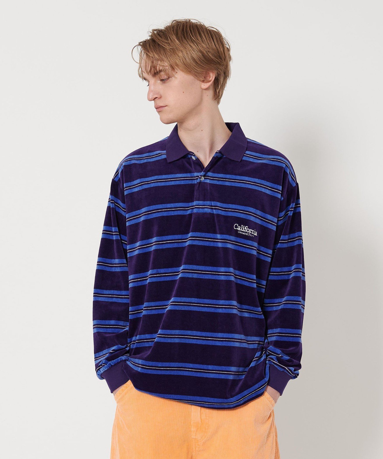 【ビューティ&ユース ユナイテッドアローズ/BEAUTY&YOUTH / UNITED ARROWS】のCGS. ベロア ボーダー ポロシャツ インテリア・キッズ・メンズ・レディースファッション・服の通販 founy(ファニー) 　ファッション　Fashion　レディースファッション　WOMEN　トップス・カットソー　Tops/Tshirt　シャツ/ブラウス　Shirts/Blouses　ポロシャツ　Polo Shirts　ベロア　Velour　インナー　Inner　ベロア　Velor　ボーダー　Border　ポロシャツ　Polo Shirt　リラックス　Relax　ワンポイント　One Point　NAVY|ID: prp329100004548978 ipo3291000000032508588