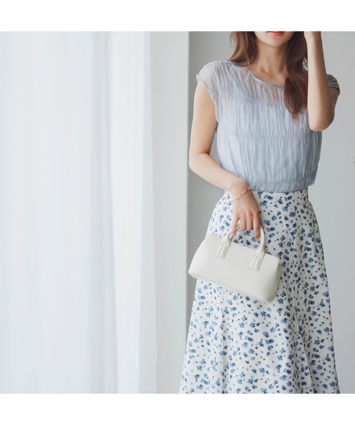 【プロポーション ボディドレッシング/PROPORTION BODY DRESSING】の前後2wayリボンシャーリングブラウス インテリア・キッズ・メンズ・レディースファッション・服の通販 founy(ファニー) https://founy.com/ ファッション Fashion レディースファッション Fashion for Women トップス・カットソー Cut & Sew Tops シャツ・ブラウス・オフィスカジュアル Elegant Blouses & Button-Ups おすすめ Recommended / Our Picks インナー Innerwear カットソー Cut and Sewn Top キャミソール Camisole, Spaghetti Strap Top シアー Sheer, See-Through デニム Denim, Jeans Material トレンド Trend, Trending Now リボン Ribbon, Bow |ID: prp329100004548988 ipo3291000000032627892