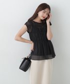 【プロポーション ボディドレッシング/PROPORTION BODY DRESSING】の前後2wayリボンシャーリングブラウス ブラック|ID: prp329100004548988 ipo3291000000032627896