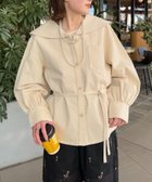 【チャオパニックティピー/CIAOPANIC TYPY】の【willow】セーラーカラーボリュームスリーブデニムシャツジャケット 人気、トレンドファッション・服の通販 founy(ファニー) ファッション Fashion レディースファッション WOMEN アウター Coat Outerwear ジャケット Jackets インナー Inner 今季 This Season サロペット Overalls スリーブ Sleeve デニム Denim トレンド Trend 定番 Standard プリント Print ベスト Vest おすすめ Recommend thumbnail オフホワイト|ID: prp329100004549023 ipo3291000000032362464