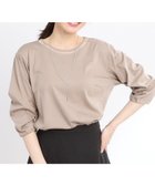 【リフレクト/Reflect】の【夏SALE/接触冷感/洗える】六分袖ジャージプルオーバー 人気、トレンドファッション・服の通販 founy(ファニー) ファッション Fashion レディースファッション Fashion for Women トップス・カットソー Cut & Sew Tops カジュアルプルオーバー・ニットトップス Pullovers & Knit Tops / Casual Pullovers オーガンジー Organza Fabric シルケット Silket, Silky Cotton 夏 Summer 洗える Machine Washable thumbnail ピンクベージュ|ID: prp329100004549070 ipo3291000000033029213