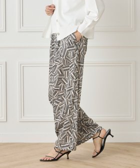 【イネド/INED】のプリントイージーパンツ《YVON》 人気、トレンドファッション・服の通販 founy(ファニー) ファッション Fashion レディースファッション Fashion for Women パンツ Pants & Trousers ストレート Straight, Straight Cut バランス Balance, Style Balance リラックス Relax, Relaxed Fit ワイド Wide, Wide Fit |ID:prp329100004549073