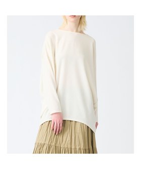 【マーコート/MARcourt】のmizuiro ind ジョーゼットボートネックコクーンプルオーバー 人気、トレンドファッション・服の通販 founy(ファニー) ファッション Fashion レディースファッション WOMEN トップス・カットソー Tops/Tshirt プルオーバー Pullover ジョーゼット Georgette ドレープ Drape ポケット Pocket エレガント 上品 Elegant 人気 Popularity 無地 Plain Color 長袖 Long Sleeve |ID:prp329100004549092