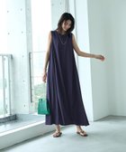 【スタイルデリ/STYLE DELI】の【Psize】マキシ丈タックフレアワンピース ネイビー|ID: prp329100004549521 ipo3291000000032708941