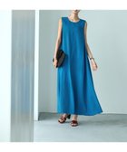 【スタイルデリ/STYLE DELI】の【Psize】マキシ丈タックフレアワンピース ブルー|ID: prp329100004549521 ipo3291000000032708942
