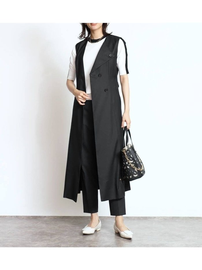 【ヴァン/Vin】のアシンメトリーラペルストレッチジレワンピース インテリア・キッズ・メンズ・レディースファッション・服の通販 founy(ファニー) https://founy.com/ ファッション Fashion レディースファッション Fashion for Women アウター Coat / Outerwear Collection アシンメトリー Asymmetrical Style インナー Innerwear フロント Front, Front Design ロング Long, Long-Length エレガント 上品 Elegant |ID: prp329100004549529 ipo3291000000032709100