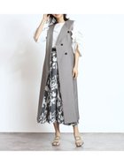 【ヴァン/Vin】のアシンメトリーラペルストレッチジレワンピース アッシュグレー|ID: prp329100004549529 ipo3291000000032709103