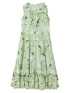 【ピンクハウス/PINK HOUSE】のあじさいプリントノースリーブワンピース 人気、トレンドファッション・服の通販 founy(ファニー) ファッション Fashion レディースファッション WOMEN ワンピース Dress サテン Satin ノースリーブ No Sleeve パープル Purple フリル Frills リボン Ribbon レース Race ロング Long 夏 Summer thumbnail ミント|ID: prp329100004549627 ipo3291000000032305311