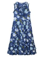 【ピンクハウス/PINK HOUSE】のあじさいプリントノースリーブワンピース 人気、トレンドファッション・服の通販 founy(ファニー) ファッション Fashion レディースファッション WOMEN ワンピース Dress サテン Satin ノースリーブ No Sleeve パープル Purple フリル Frills リボン Ribbon レース Race ロング Long 夏 Summer thumbnail ネイビー|ID: prp329100004549627 ipo3291000000032305313