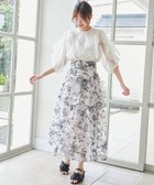 【マジェスティック レゴン/MAJESTIC LEGON】のバックレースアップフレアスカート グレー柄|ID: prp329100004549683 ipo3291000000032679075