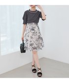 【マジェスティック レゴン/MAJESTIC LEGON】のバックレースアップフレアスカート グレー|ID: prp329100004549683 ipo3291000000032679079