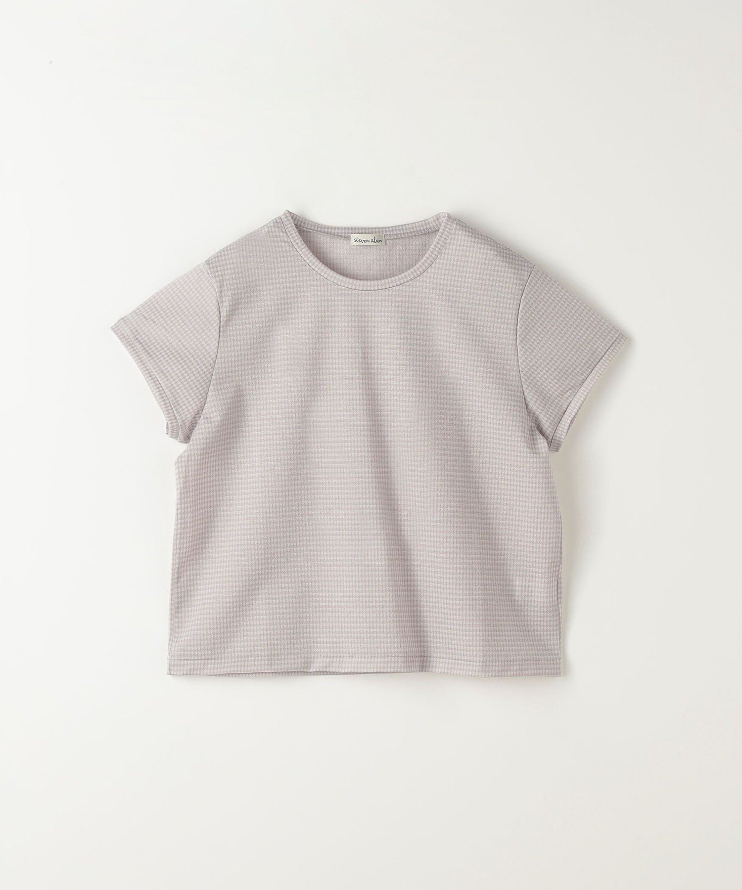 【ビューティ&ユース ユナイテッドアローズ/BEAUTY&YOUTH / UNITED ARROWS】のSteven Alan ギンガムチェック Tシャツ インテリア・キッズ・メンズ・レディースファッション・服の通販 founy(ファニー) 　ファッション　Fashion　レディースファッション　Fashion for Women　トップス・カットソー　Cut & Sew Tops　シャツ・ブラウス・オフィスカジュアル　Elegant Blouses & Button-Ups　ロングTシャツ・Tシャツ　Longline T-Shirts & Tees　ギンガム　Gingham, Gingham Fabric　クロップド　Cropped, Short Length　チェック　Check, Plaid, Tartan　ボックス　Boxy, Box Shape　BEIGE|ID: prp329100004549710 ipo3291000000032656496