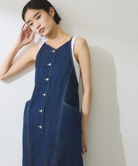 【アダム エ ロペ/ADAM ET ROPE'】の【WEB限定】デニムキャミワンピース 人気、トレンドファッション・服の通販 founy(ファニー) ファッション Fashion レディースファッション Fashion for Women ワンピース Dresses キャミソールワンピース Camisole Dresses インディゴ Indigo Denim インナー Innerwear ウォッシュ Washed Finish 春 Spring キャミワンピース Cami Dress, Slip Dress スリット Slit, Slit Detail スリーブ Sleeve, Long Sleeve / Short Sleeve タートル Turtleneck, Turtle Collar デニム Denim, Jeans Material ドレス Dress, One-Piece ノースリーブ Sleeveless, No-Sleeve フロント Front, Front Design ブリーチ Bleach, Washed Finish ポケット Pocket, Pocket Detail ラップ Wrap, Wrap Design ループ Loop, Loop Knit ロング Long, Long-Length S/S・春夏 SS, Spring/Summer, Warm Season おすすめ Recommended / Our Picks 夏 Summer 2025年 2025 2025春夏・S/S Spring/Summer 2025 SS25 |ID:prp329100004549717