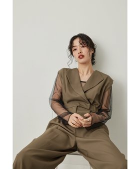 【ビーフラット/bflat】のスタンドアウトカラーオールインパンツ 2点セット パンツドレス ストライプ 結婚式 人気、トレンドファッション・服の通販 founy(ファニー) ファッション Fashion レディースファッション Fashion for Women パンツ Pants & Trousers おすすめ Recommended / Our Picks インナー Innerwear オケージョン Occasion Wear カットソー Cut and Sewn Top ストライプ Stripe, Striped Pattern ドレス Dress, One-Piece ノースリーブ Sleeveless, No-Sleeve フロント Front, Front Design マニッシュ Mannish, Boyish ワイド Wide, Wide Fit 結婚式 Wedding |ID:prp329100004549737