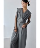 【ビーフラット/bflat】のスタンドアウトカラーオールインパンツ 2点セット パンツドレス ストライプ 結婚式 人気、トレンドファッション・服の通販 founy(ファニー) ファッション Fashion レディースファッション Fashion for Women パンツ Pants & Trousers おすすめ Recommended / Our Picks インナー Innerwear オケージョン Occasion Wear カットソー Cut and Sewn Top ストライプ Stripe, Striped Pattern ドレス Dress, One-Piece ノースリーブ Sleeveless, No-Sleeve フロント Front, Front Design マニッシュ Mannish, Boyish ワイド Wide, Wide Fit 結婚式 Wedding thumbnail グレー|ID: prp329100004549737 ipo3291000000033634064
